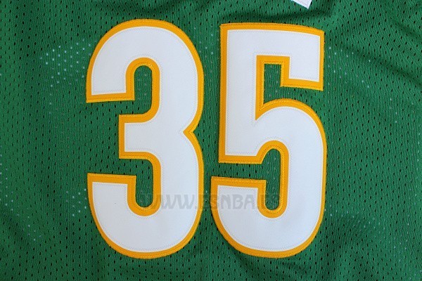 Camiseta Historic Seattle SuperSonics Kevin Durant #35 Verde